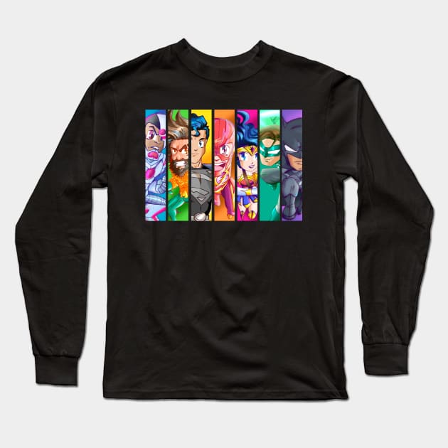 Team Justice (Color version) Long Sleeve T-Shirt by MorenoArtwork